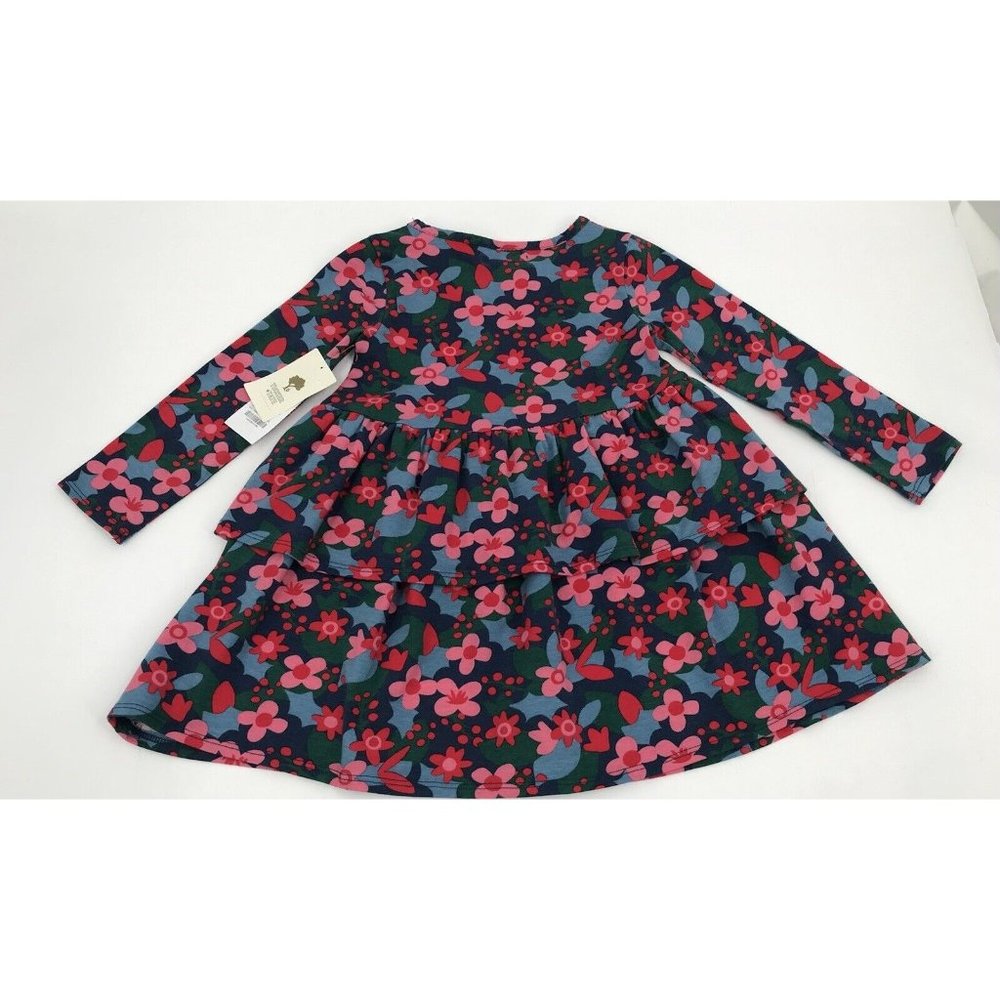 Tucker + Tate Girls Dress Size 3 Floral Blue Pink‎ Green  Ruffle